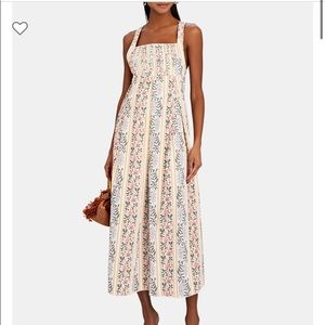 Agua by agua bendita Hortencia Lluvia pleated dress size small NWT and dust bag